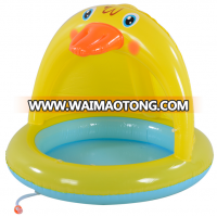 inflatable duck baby pool with canopy swimming pool kids inflatable pool